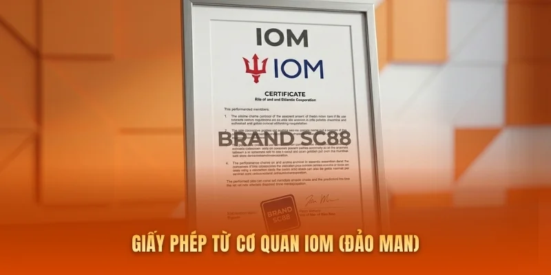 Giấy phép từ Cơ quan IOM (Đảo Man)